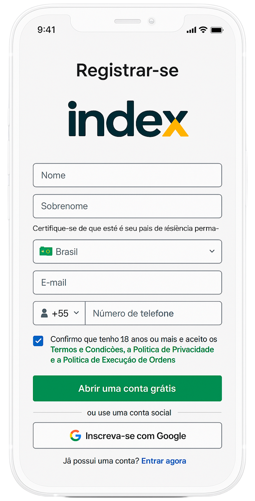 Processo de registro